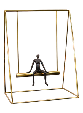 办公室客厅软装荡秋千人物