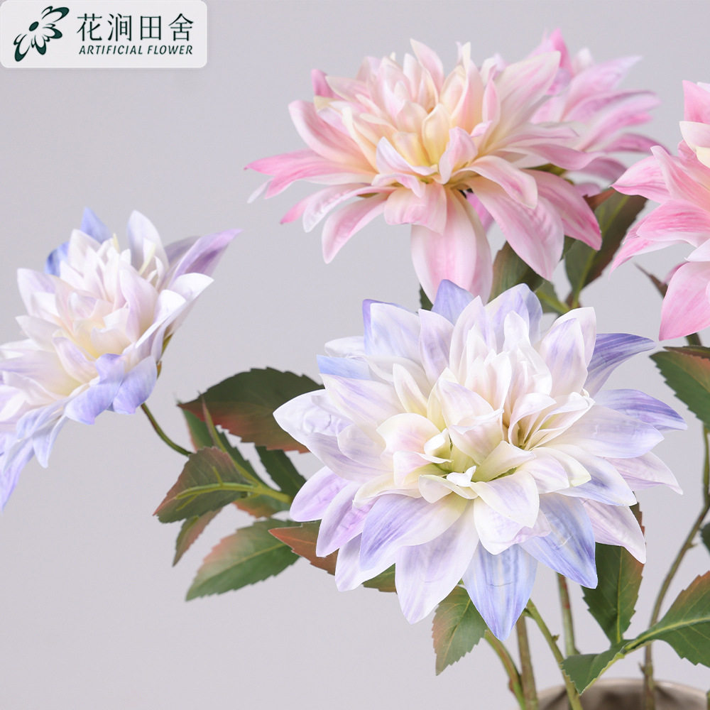 仿真花手感保湿大丽花婚图片