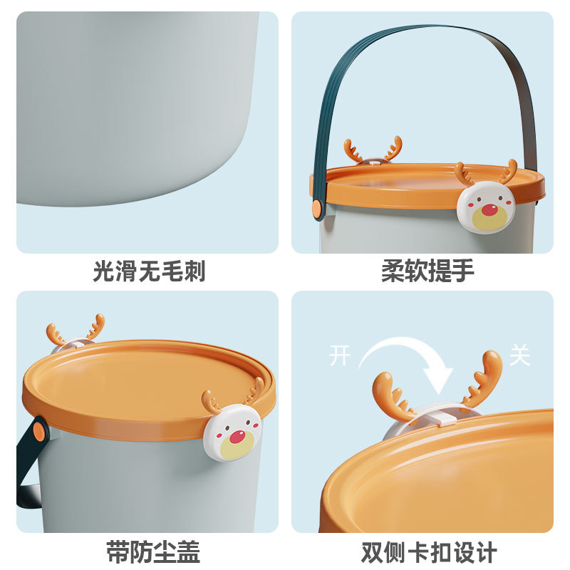 喜萌儿童玩具收纳桶手提