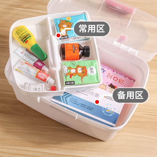 家庭药箱大号塑料收纳手