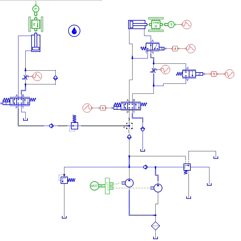 Amesim液压仿真、studio液压仿真、fluidsim液压仿真