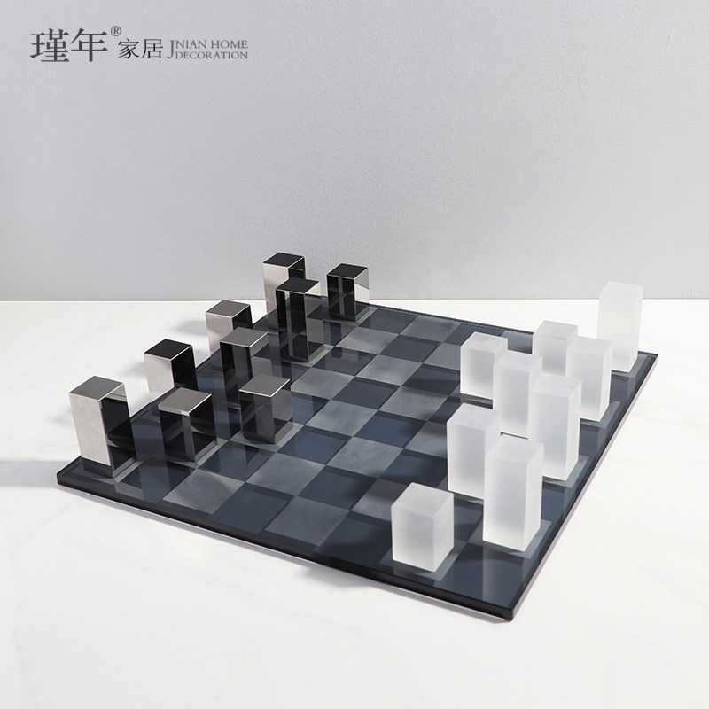北欧简约轻奢国际象棋盘摆件