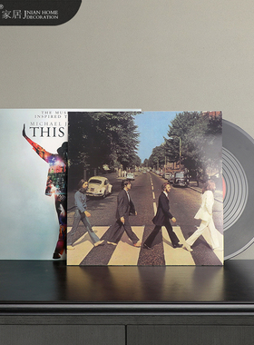 黑胶唱片现代简约音乐主题道具复古海报音乐封面墙面装饰摆设背景