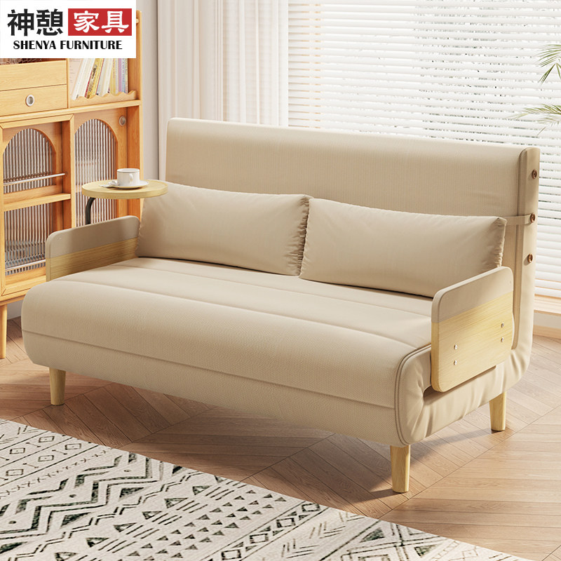 A10L神憩折叠沙发床两用双人日式布艺阳台多功能小型折叠床单人床