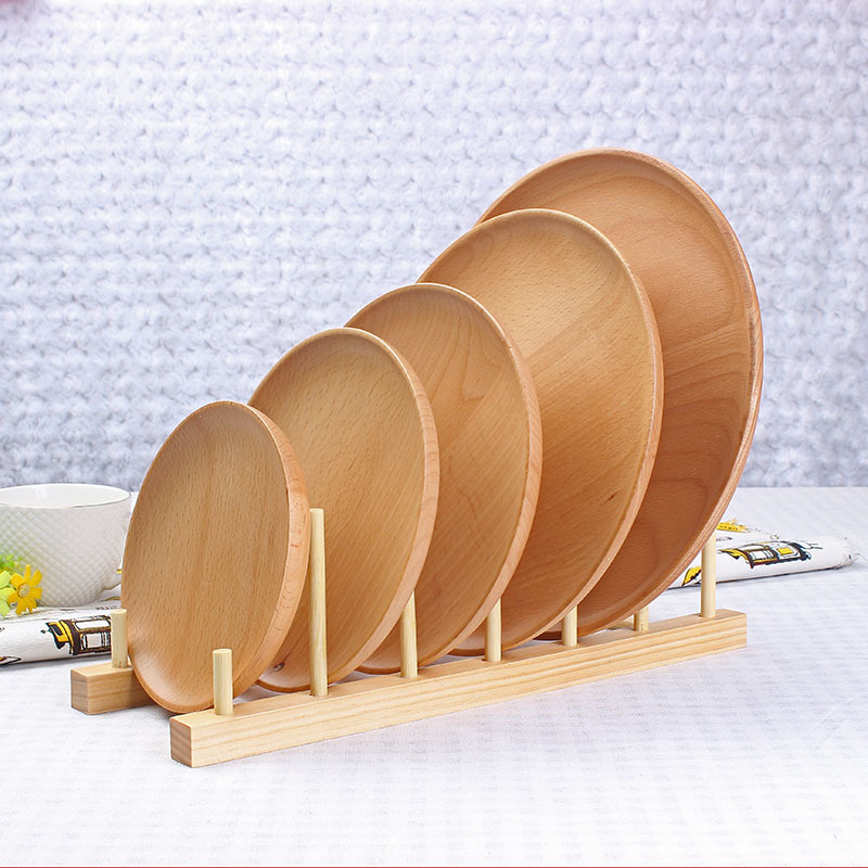 ZAKKA厨房盘子架木制碟碗架大小号沥水架盘碗碟架厨房高端置物架