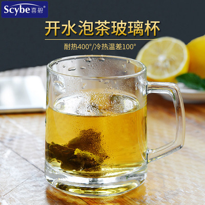 Scybe 喜碧格隆玻璃杯热茶饮杯泡茶杯高硼硅杯身微波炉适用