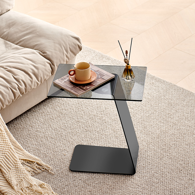 边几客厅小户型玻璃茶几沙发侧边柜创意置物架轻奢高级感床头边桌