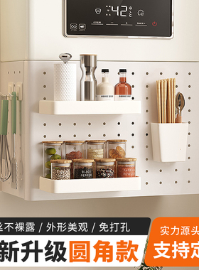 热水器遮挡罩燃气管道遮挡装饰洞洞板厨房壁挂下方遮丑挡板置物架
