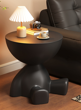 沙发边几侧边柜迷你阳台小桌子高级感创意置物架卧室艺术床头边桌