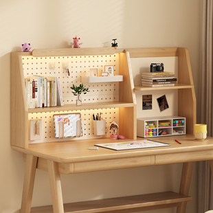 桌面洞洞板置物架台面桌上儿童学习写字立式多层书架书本收纳架子