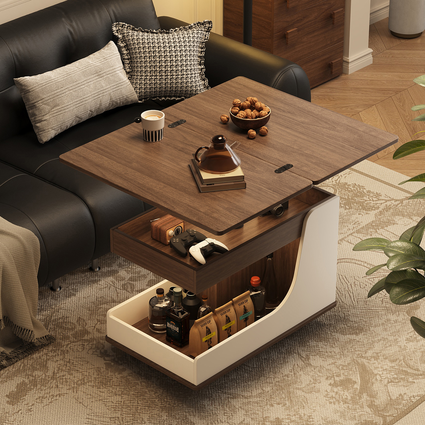 支持定制-免费上门安装-升降茶几