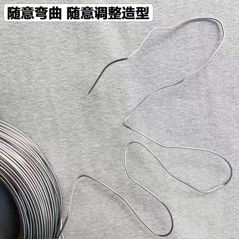 包胶铁丝定型条手工编织支架
