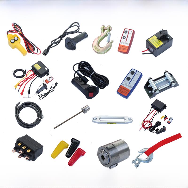 电动绞车配件汽车绞车12V24V手柄开关无线遥控继电器配件控制箱