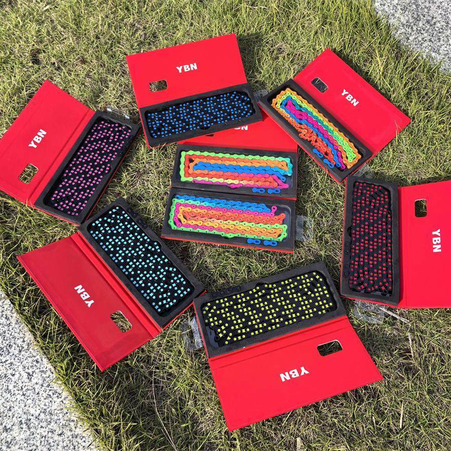 台湾Ybn Yabon超轻型山地公路自行车11/12速钛合金炼条彩虹色钻石