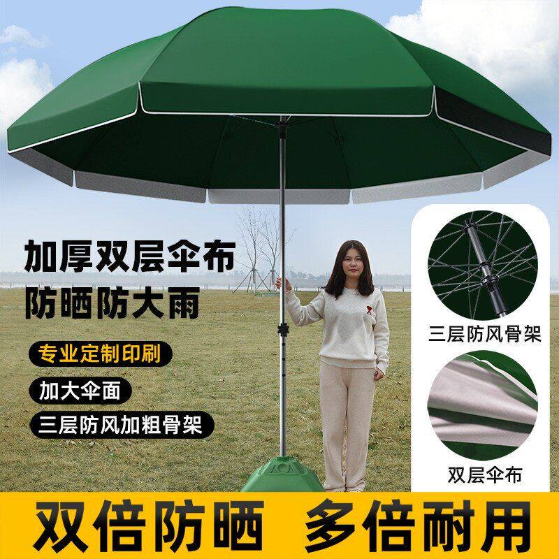 户外遮阳伞大号雨伞太阳伞摆摊伞防晒庭院伞印刷广告圆形伞防晒伞
