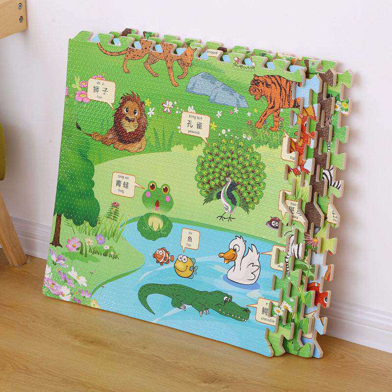 卡通泡沫拼图地垫宝宝爬行垫儿童大号加厚家用卧室拼接铺地板垫子