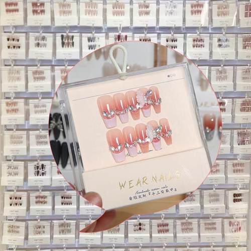 手工精品穿戴甲高级感假指甲爆闪美甲美甲店专用穿戴甲甲片美甲贴