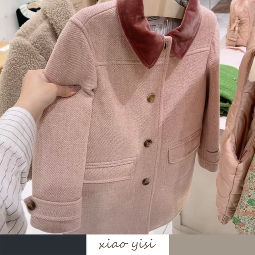 25冬季女童法式毛呢大衣