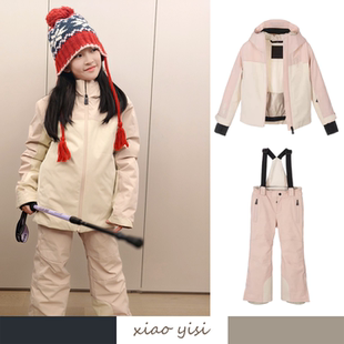 女童保暖套装 重工杜邦棉滑雪服滑雪裤 25秋冬儿童新款 xiaoyisi