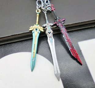 胡桃宵宫香菱黎明神剑狼的末路天空之刃武器迷你模型钥匙扣饰品酷