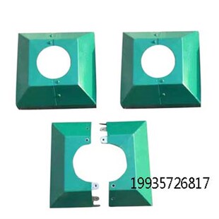 立杆方形法兰底座装饰件路灯杆底座罩子装饰件方圆形庭院灯杆底座