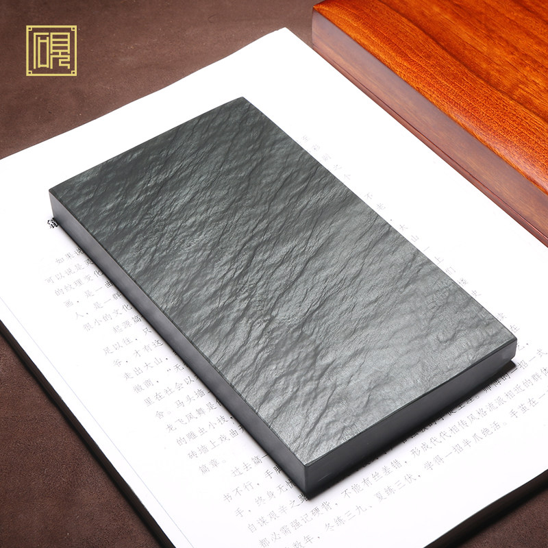孤品歙砚老坑砚台《素云》名师作品手工雕刻四大名坑高档砚台送领导送