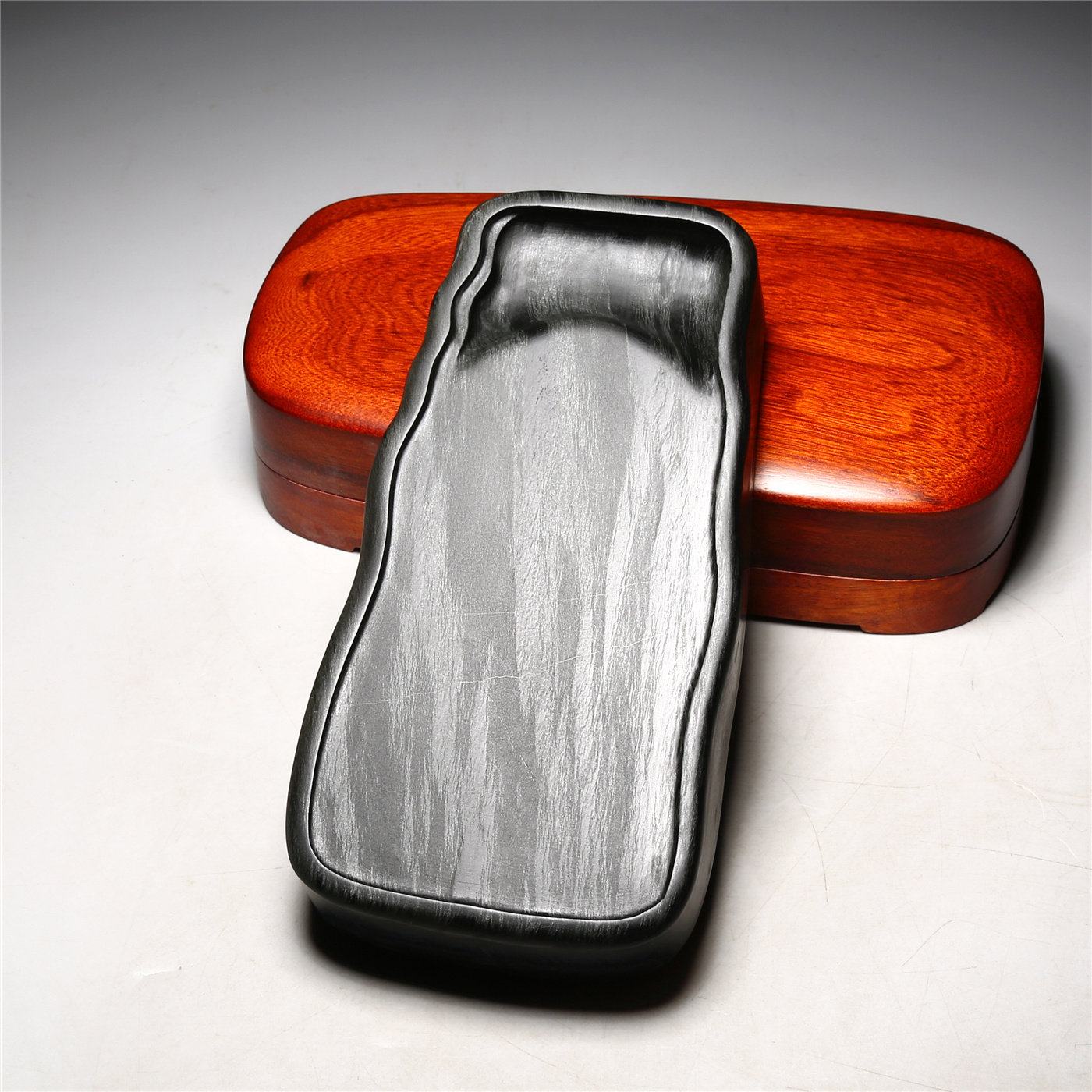 一物一拍匠心非遗大师砚 素韵 高档老坑原石砚台 珍藏品手工砚老坑原石歙砚精品品高档原石歙砚文房端砚