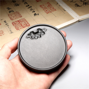 非遗《猫爪砚》老坑歙砚砚台把玩小楷砚手工天然原石精品安徽砚台文房四宝笔墨纸砚初学者小学生书法