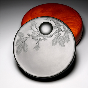 孤品 一物一拍名师作品 明月松间照 老坑砚台天然原石精品砚台高档文房四宝书法专用歙砚端砚