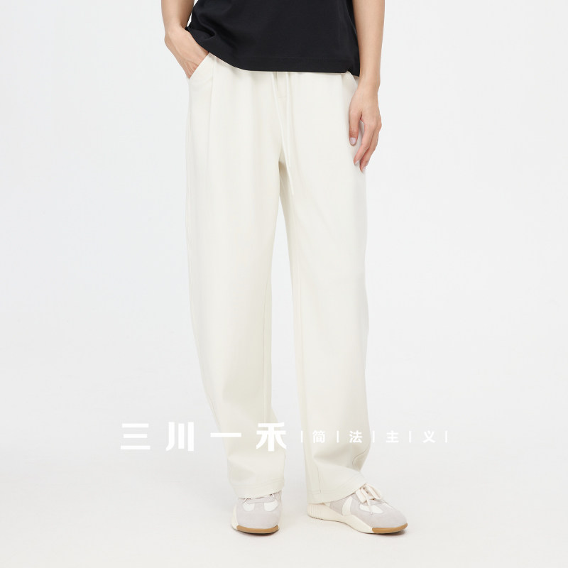 三川一禾女士时尚弯刀裤夏季休闲百搭宽松遮肉oversize卫裤阔腿裤,女装/女士精品,休闲裤,淘宝优惠券,粉丝福利购,淘宝优惠卷