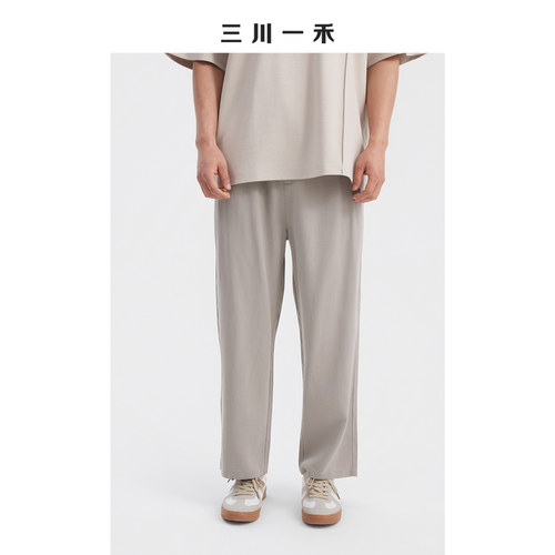 凉感莱赛尔微阔时尚百搭休闲裤
