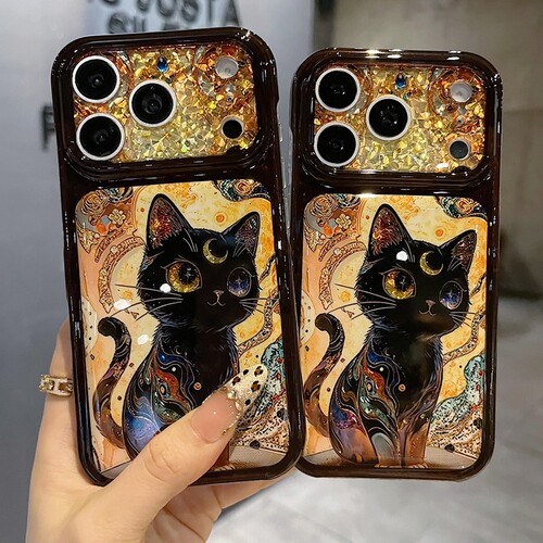 适用苹果系列iPhone17新款手机壳13promax16promax个性可爱luna黑猫15promax14promax全包防摔网红女款保护套