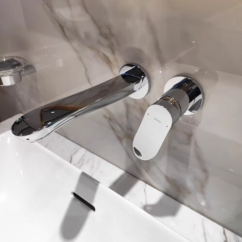 TOTO入墙式龙头暗装式冷热水洗脸手盆龙头双孔TLG01311B 01310B