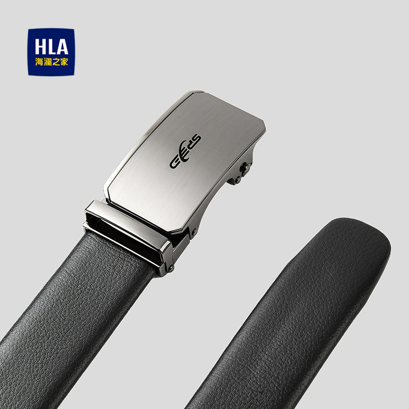HLA/海澜之家商务大气自动扣皮带2026新款压花工艺合金头腰带男,男装,T恤,淘宝优惠券,粉丝福利购,淘宝优惠卷