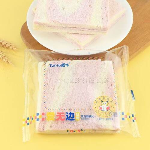 图牛爱无边吐司面包芋泥味