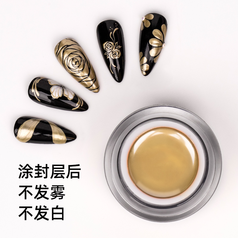 美甲彩绘胶浅深绘意彩绘线条