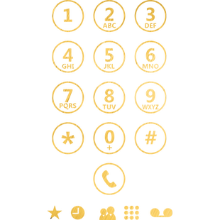 店铺玻璃门贴纸服装奶茶手机维修店拨号按键镜子装饰解锁创意墙贴