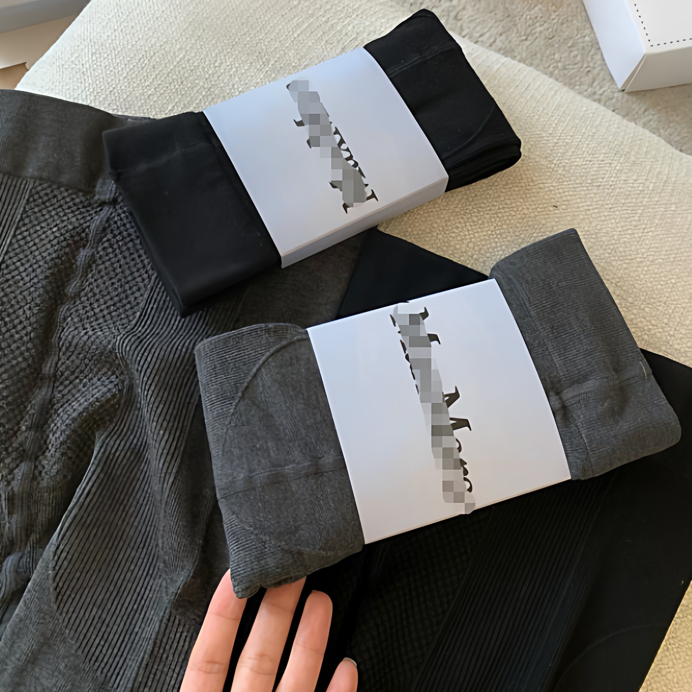 MAX螺纹冬季连脚裤袜女