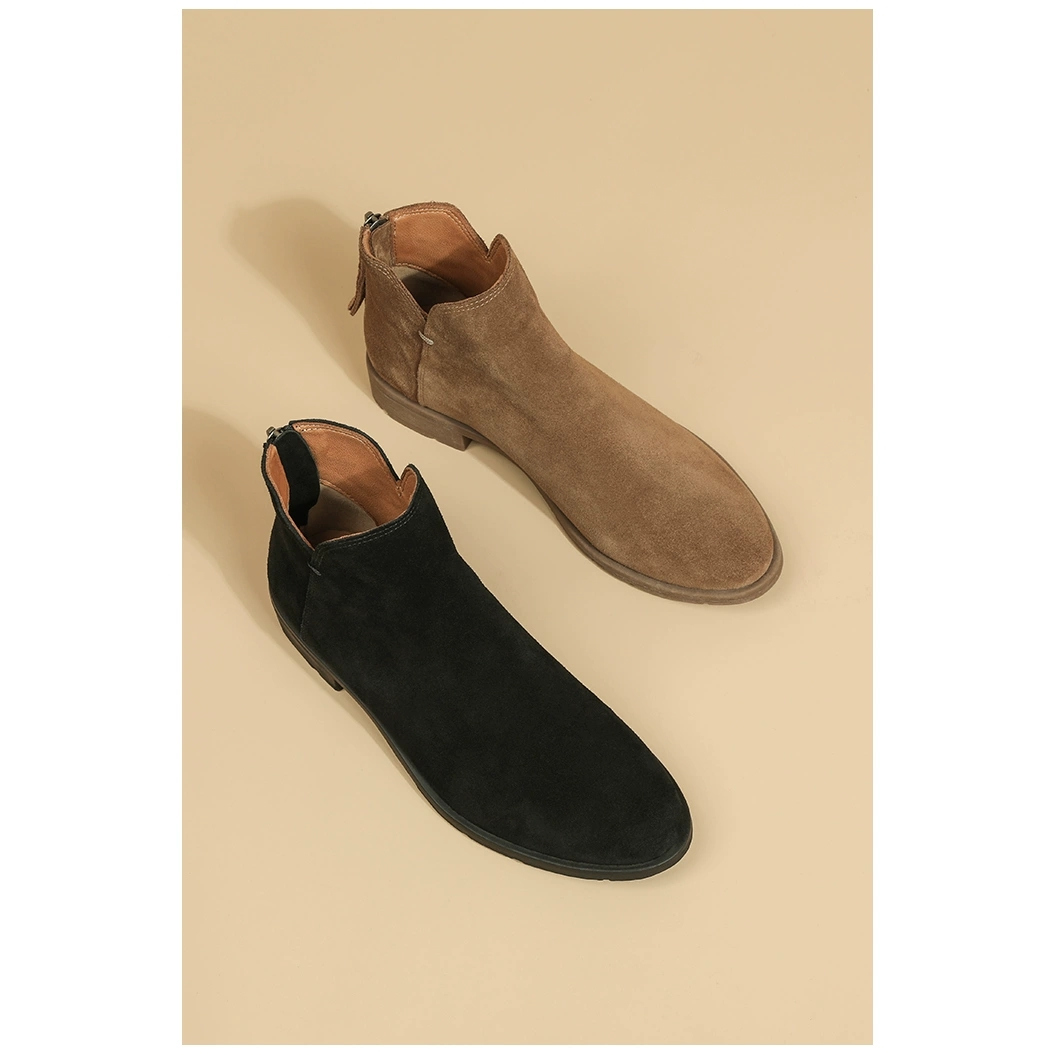 韦恩鹿皮鞋英伦风切尔西短靴