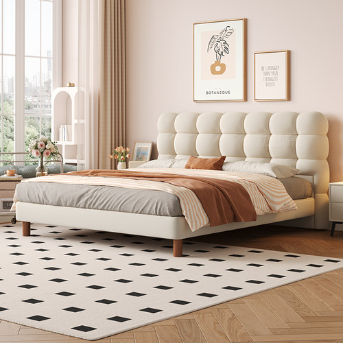 法莎蒂现代简约主卧室双人床