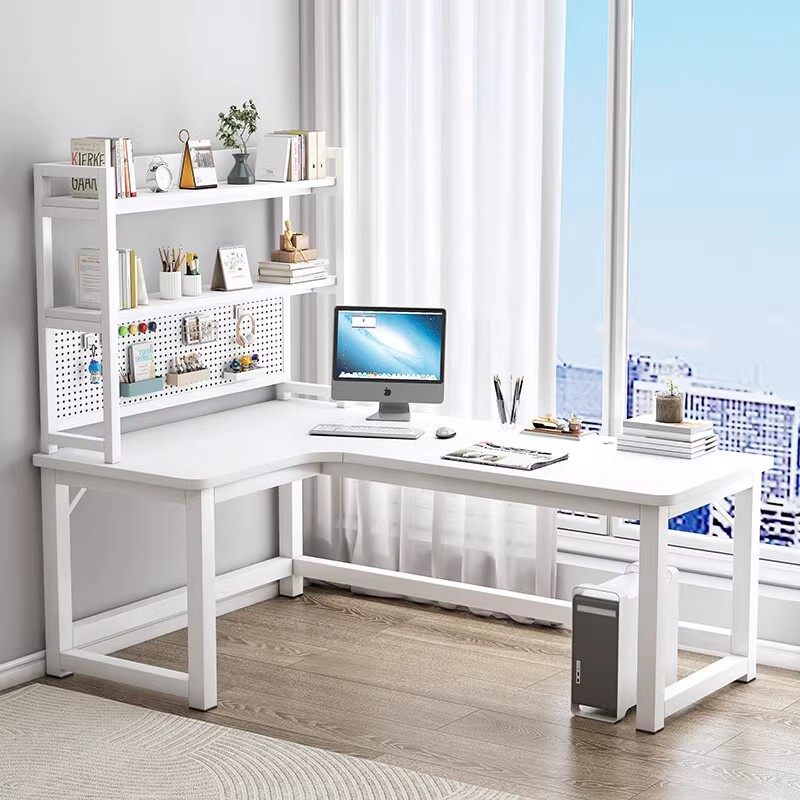 转角电脑桌台式家用电竞桌书桌书架一体桌卧室拐角桌办公桌写字桌