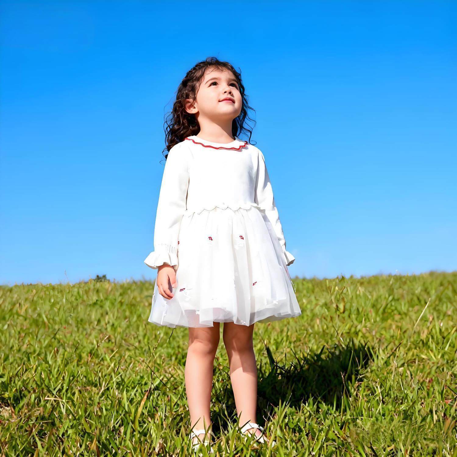 gb好孩子女小中童a类公主裙春秋