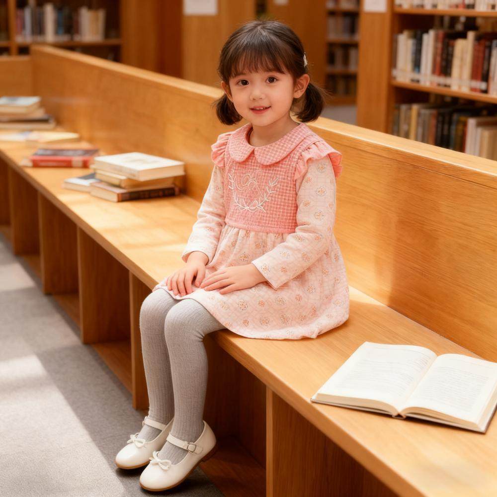 女童好孩子碎花新款连衣裙儿童洋