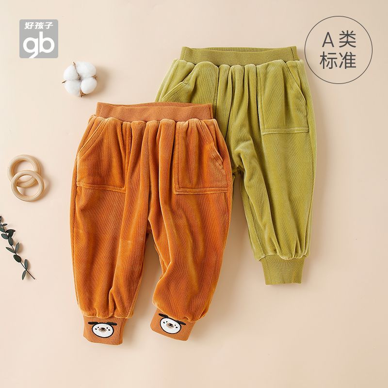 好孩子儿童男童a类夹裤童装秋冬