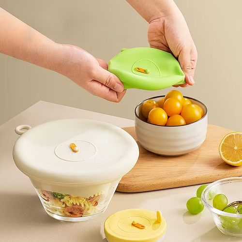 日式家用硅胶万能盖耐高温密封杯盖碗盖食品级通用食物保鲜盖子