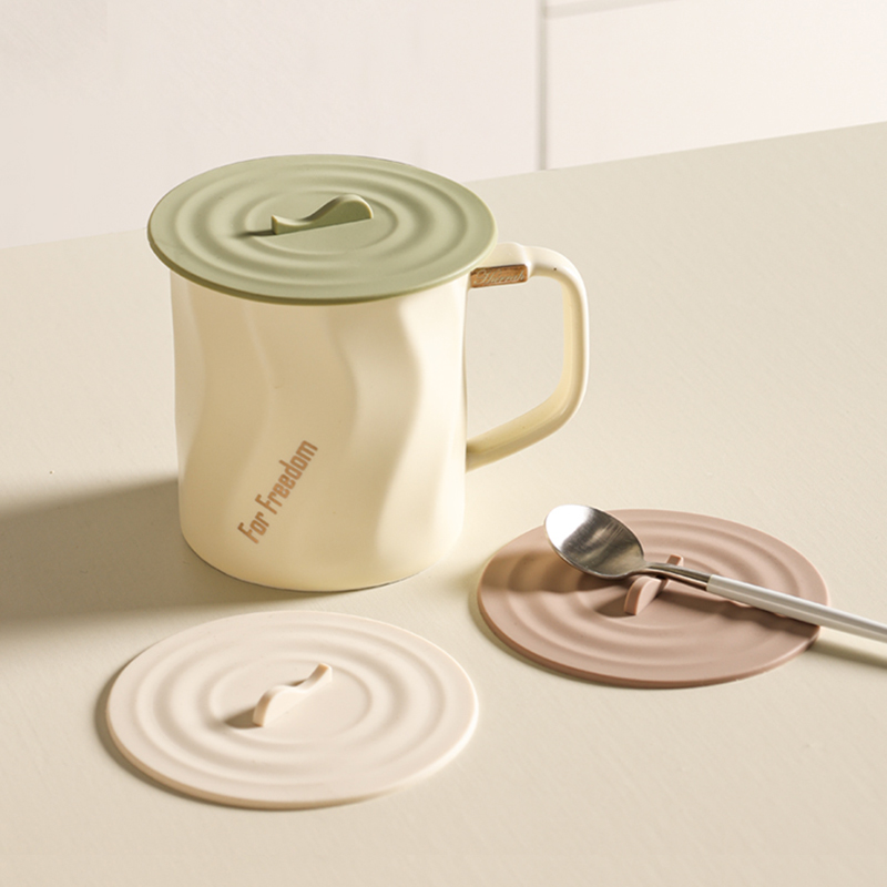 杯盖食品级硅胶马克杯防尘水杯盖