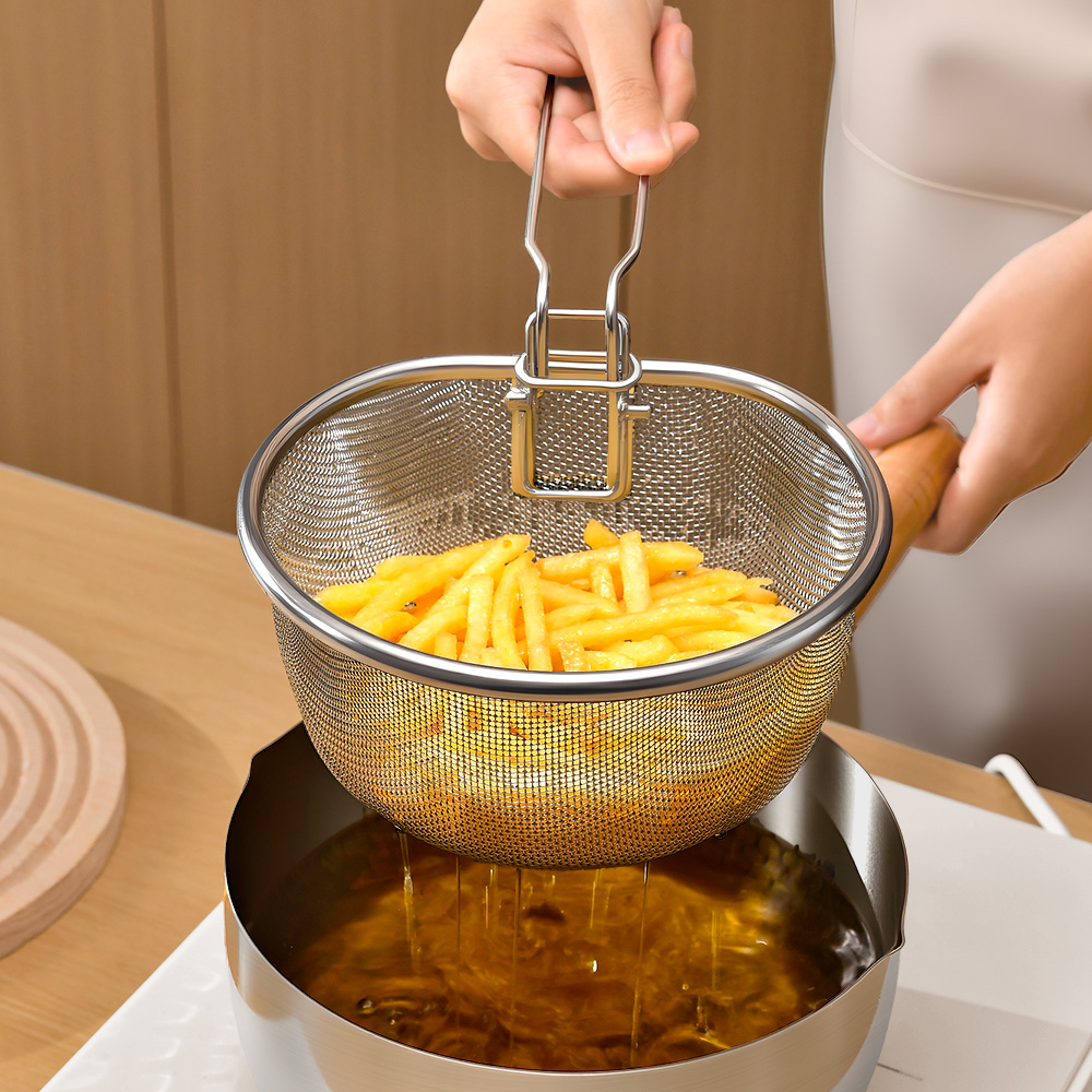 漏勺厨房油炸煮捞面过滤网筛油格