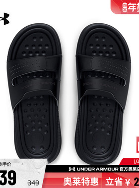 安德玛官方UA 女子防滑耐磨健身训练缓震舒适运动休闲拖鞋3025045