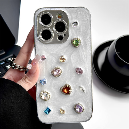 适用iPhone高级感宝石手机壳