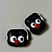 适用Airpods4代耳机保护套可爱表情锁扣开关苹果耳机套AirPods1 2代 pro保护壳创意airpods新3代蓝牙耳机壳女